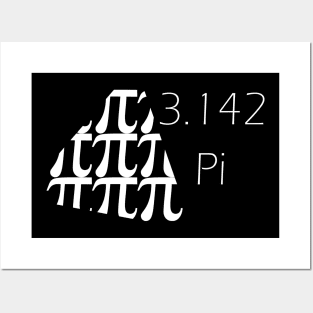 Pi number (3.142) mathematical constant Posters and Art